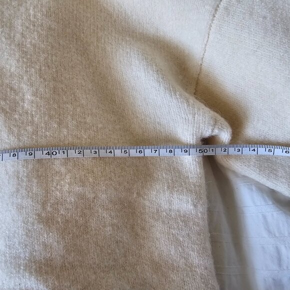 Jcrew Oversized Crewneck Merino Alpaca Supersoft Yarn - 2018 - Off-White - Sz XX - Picture 14 of 16